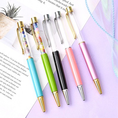 Creative Empty Tube Ballpoint Pens AJEW-L076-AM-1