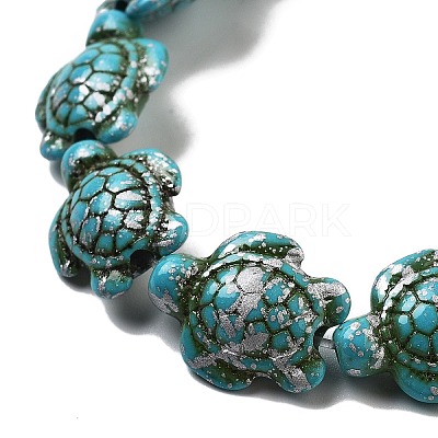 Synthetic Turquoise Dyed Beads Strands G-P507-05N-1