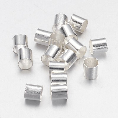 Brass Crimp Beads KK-L017-S-1