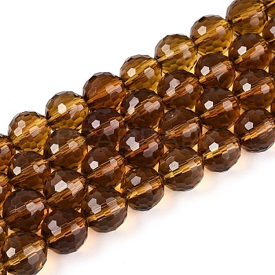 Transparent Glass Bead Strands GLAA-R095-10mm-31-1