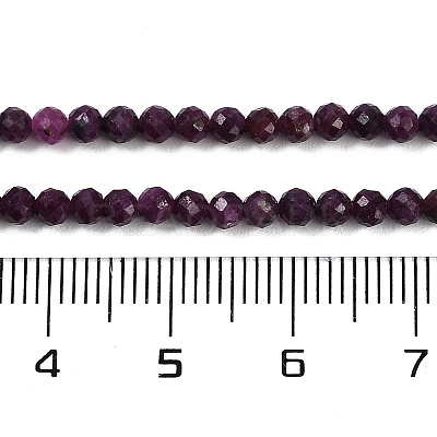 Natural Ruby Beads Strands G-P553-G01-02-1