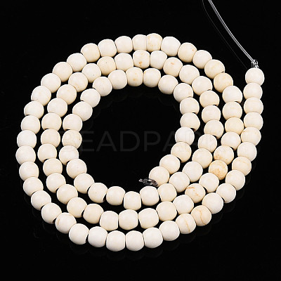 Synthetic Magnesite Beads Strands TURQ-S192-4mm-1-1