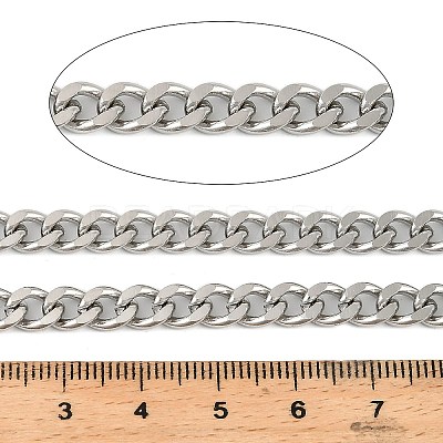 Stainless Steel Curb Chains CHS-G040-02P-1