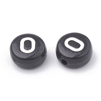 Opaque Acrylic Beads X-SACR-N002-02O-1