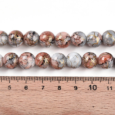 Baking Paint Glass Beads X1-DGLA-N003-10mm-B05-1