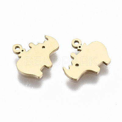 304 Stainless Steel Charms STAS-S116-074G-1