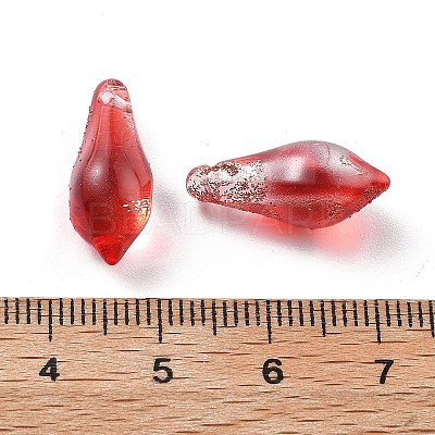 Handmade Gold Sand Lampwork Beads LAMP-M024-01F-1
