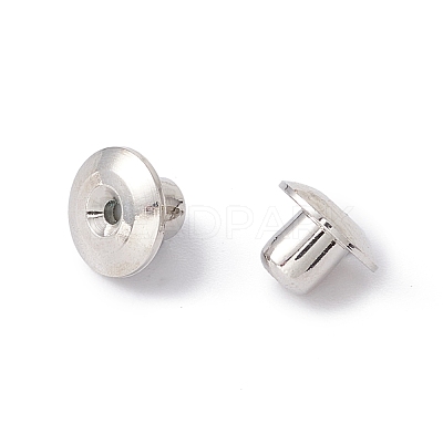 Rack Plating Brass Ear Nuts KK-G433-06P-1