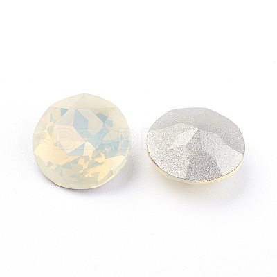 Pointed Back & Back Plated K9 Glass Rhinestone Cabochons RGLA-J012-8mm-287-1