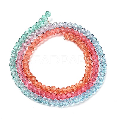 Transparent Painted Glass Beads Strands LS-DGLA-A034-T2mm-A11-1