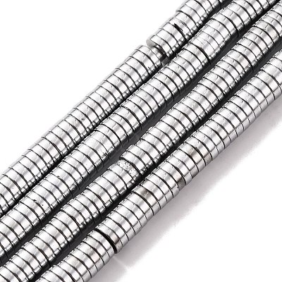 Non-magnetic Synthetic Hematite Beads Strands G-K011-4x1mm-02-1