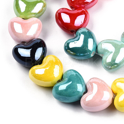 Handmade Porcelain Bead Strands PORC-N007-26-1