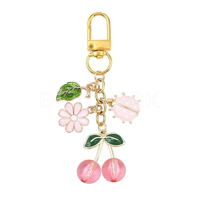 Alloy Enamel Pendant Decorations HJEW-YW00280-02-1