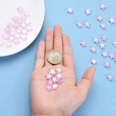 Eco-Friendly Transparent Acrylic Beads TACR-YW0001-01D-1