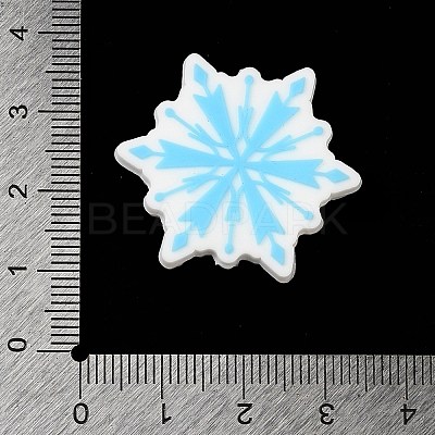 Christmas Theme Silicone Focal Beads SIL-G011-09C-1