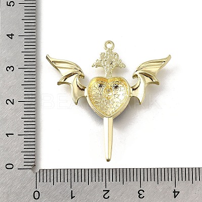 Alloy Black Enamel Gothic Style Pendants PALLOY-R157-06G-05B-1