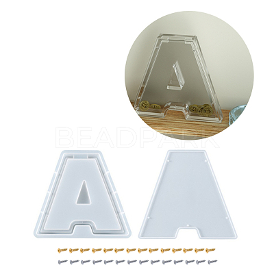 Letter-shaped Food Grade Money Box Silicone Molds DIY-D072-01GP-01-1