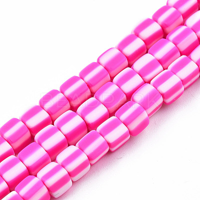 Handmade Polymer Clay Beads Strands CLAY-N010-074-07-1