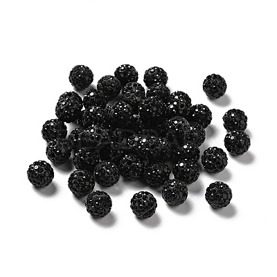 Pave Disco Ball Beads X1-RB-A130-10mm-13-1
