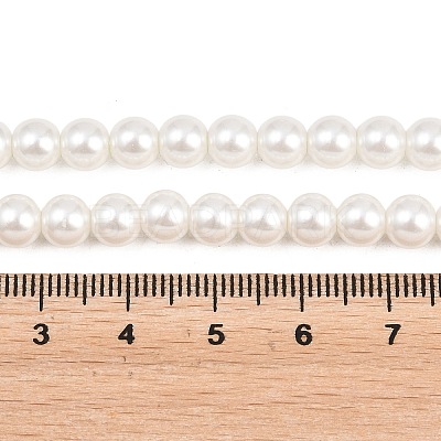 Eco-Friendly Dyed Glass Pearl Round Bead Strands X-HY-A002-6mm-RB001-1
