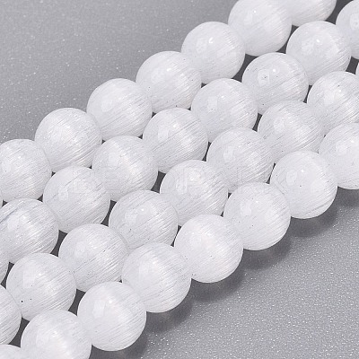 Glass Imitation Cat Eye Beads Strands GLAA-N074-03A-10-1