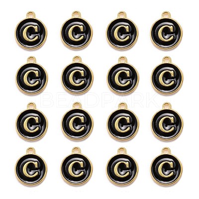 Golden Plated Alloy Charms ENAM-S118-02C-1