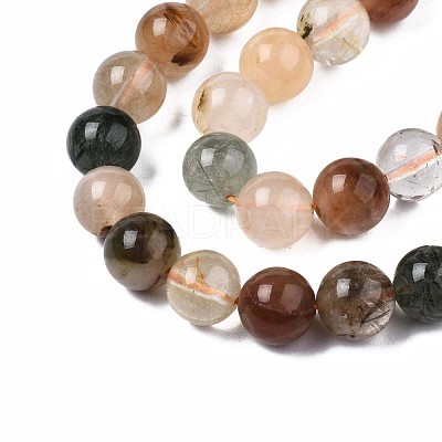 Natural Rutilated Quartz Beads Strands G-R465-24B-1