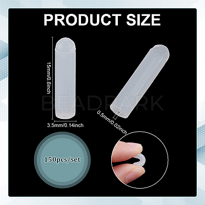 150Pcs Silicone Needle Sealing Plug SIL-BC0001-12C-1