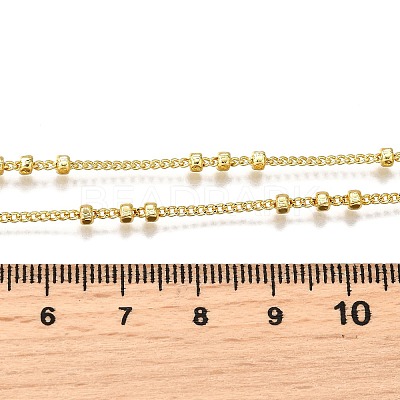 2.5MM Brass Flat Round Twisted Chain Necklaces NJEW-M108-26G-1