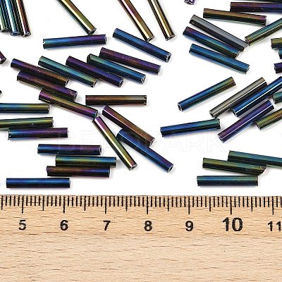 Glass Bugle Beads SEED-R028-2x15-A02-1