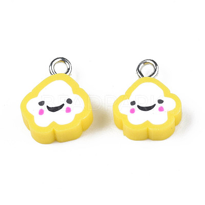 Handmade Polymer Clay Charms CLAY-N006-37B-01H-1
