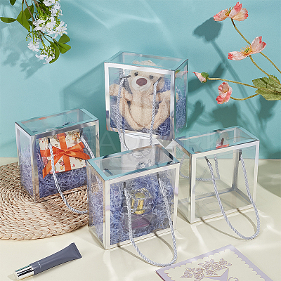 Foldable Hot Stamping Transparent PVC Packaging Boxes CON-WH0123-24B-01-1