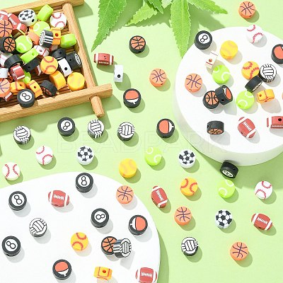 200Pcs Handmade Polymer Clay Beads CLAY-CJ0001-79-1