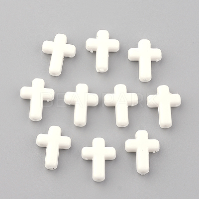 Opaque Acrylic Beads X-SACR-436-C01-1