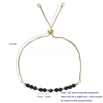 Adjustable Natural Gemstone Slider Bracelets BJEW-JB04929-1