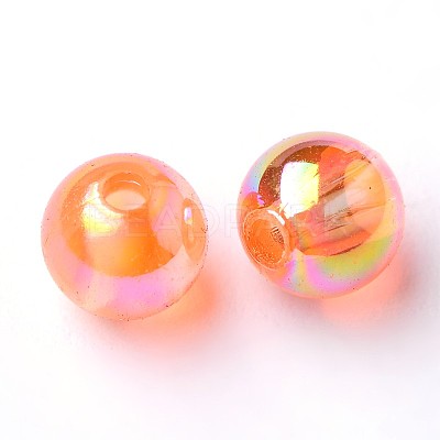 Eco-Friendly Transparent Acrylic Beads PL731-16-1