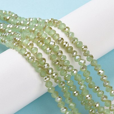Electroplate Glass Beads Strands EGLA-A034-J4mm-K02-1