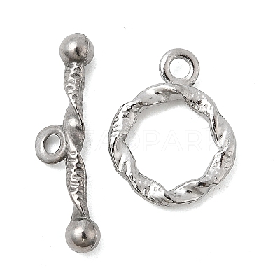 304 Stainless Steel Toggle Clasps STAS-Z179-03P-1