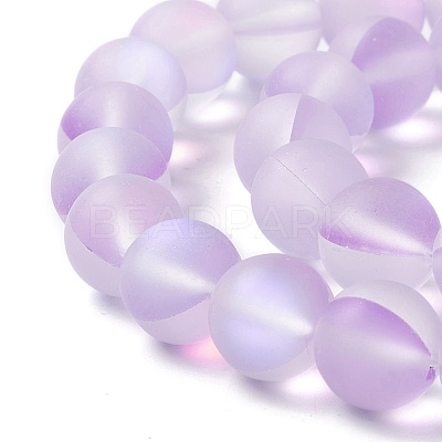 Synthetic Moonstone Beads Strands G-E573-01C-03-1