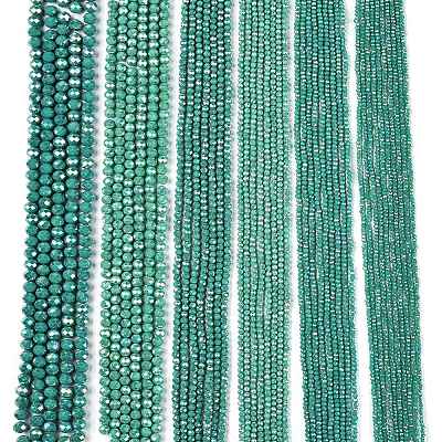 Electroplate Glass Beads Strands EGLA-A044-P8mm-B31-1