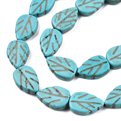 Gemstone Beads Strands X-TURQ-S240-14x10mm-2-1