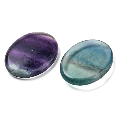 Oval Natural Fluorite Worry Stone G-R487-01K-1