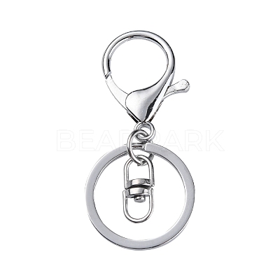 Iron Alloy Lobster Claw Clasp Keychain KEYC-D016-P-1