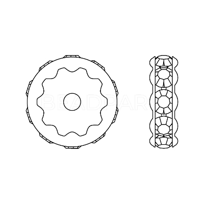 Preciosa® MAXIMA Crystal Multi-Stones Settings X-PRC-MA8-00030-P-1