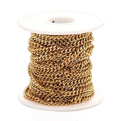 PVD Vacuum Plating 304 Stainless Steel Cuban Link Chains CHS-K016-03A-G-1