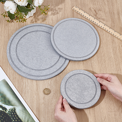 3Pcs 3 Styles Diatomaceous Earth Flower Pot Pads DIY-OC0014-84A-1