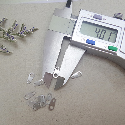 Non-Tarnish 316 Surgical Stainless Steel Chain Tabs STAS-L236-04B-1