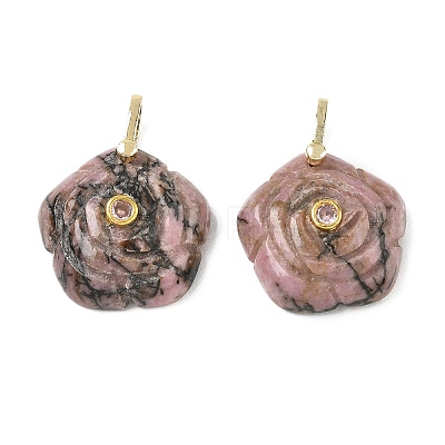 Natural Rhodonite Carved Pendants GG-CBAF4FB-01G-06-1