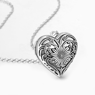 Alloy Heart Pendant Necklaces PW-WG44253-01-1