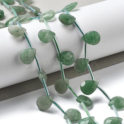 Natural Green Aventurine Beads Strands G-K382-C08-01-1